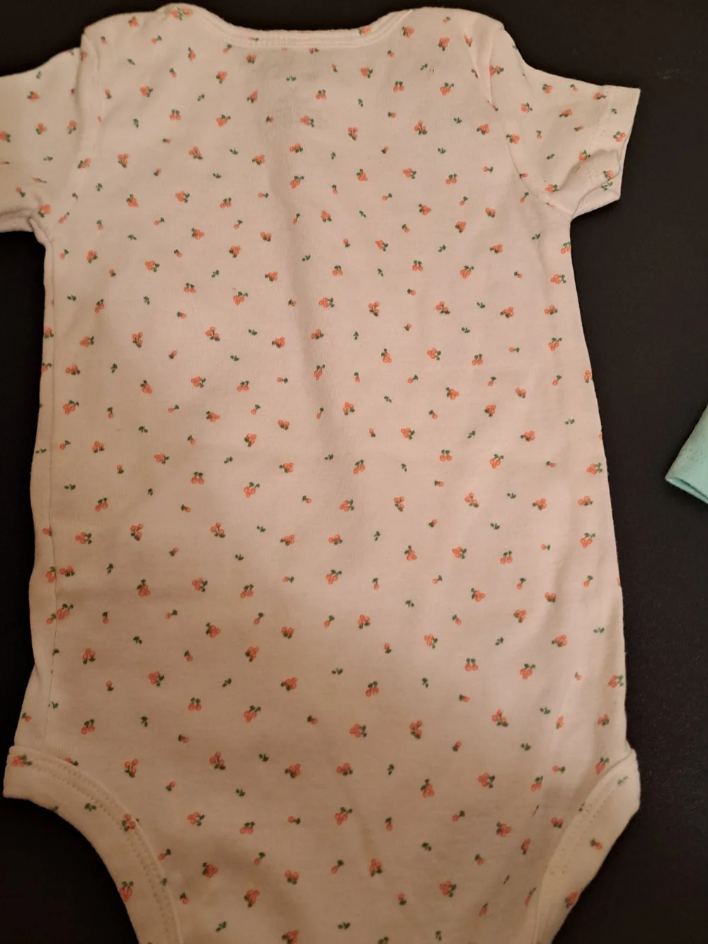 Baby Girls Mint Green Long-Sleeve One-Piece Bodysuit - Made With Love